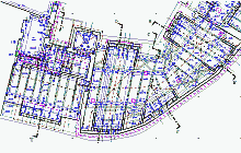 Gebäudevermessung der Mietshäuser – Grundriss Dachstuhl historischer Gebäude - Bauzeichnung – CAD - Maßstab 1:50