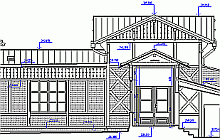 Architekturvermessung –  Fassadenplan  – CAD  – Prag – Gröbovka
