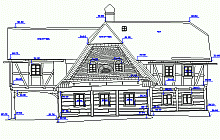Architekturvermessung –  Fassadenaufmaß  – Bauernhaus