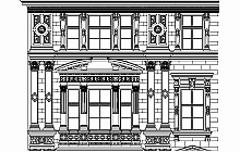 Architekturvermessung –  Photogrammetrische Fassadenauswertung –  Lažansky Palast in Prag - detail