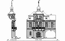 Architekturvermessung –  Fassadenplan  – CAD – Hradec Králové ( Königgrätz )