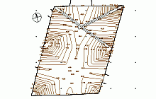 Baupläne - AutoCAD - Architekturvermessung –  Burg Krakovec – Grundriss der Kapelle Gewölbe