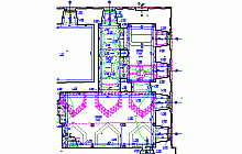 Baupläne - AutoCAD - Architekturvermessung –  Kapelle in  Schloss Červený Hrádek u Jirkova ( Rothenhaus bei Görkau ) – Grundriss