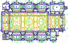 Gebäudebestandsaufmaß von Kirchen - Bauzeichnungen – DWG –  St. Ignatius Kirche in Prag –  Der erste Stock 