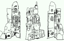 Vermessung im Denkmalschutz - AutoCAD Baupläne –  Dražice Ruine – Terrestrische Photogrammetrie