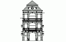 Vermessung im Denkmalschutz - AutoCAD Baupläne –  Schloss Moravská Třebová - Fassadenaufmaß