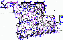 Vermessung im Denkmalschutz - AutoCAD Baupläne –  Prager Burg – Grundriss