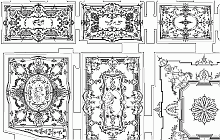 Innenraum Dokumentation - Detailaufnahmen von Stukkaturen –  Nostic Palast in Prag - Dokumentation historischer Gebäude