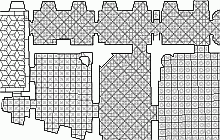 Innenraum Dokumentation –  Dokumentation historischer Gebäude –  Nostic Palast in Prag – Parkett-Muster Vermessung - Grundriss