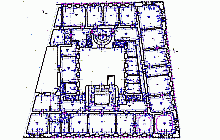 Bestandsaufnahmen - CAD-Pläne –  Lažansky Palast in Prag – Grundriss