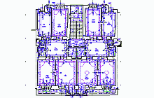 Measured building surveys – the first floor of an apartment house – floor plan