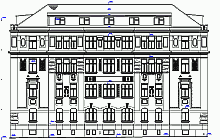 Measured building surveys – the main elevation of a residential house