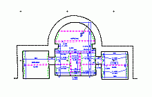 Measured building surveys – the Chapel of the cemetery in Vyšehrad – floor plan of crypts