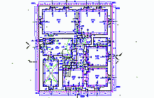 Measured building surveys – the rectory in Roprachtice - floor plan of the ground floor