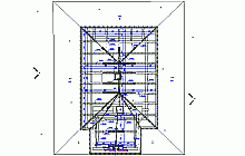 Measured building surveys – the rectory in Roprachtice – the second roof truss plan