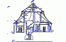 Measured building surveys – the rectory in Roprachtice – cross section