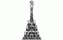 Measured building surveys – the Holy Trinity (plague) Column in Olomouc – elevation done using photogrammetry techniques