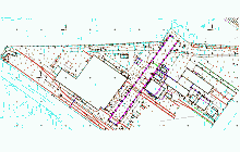 Topographic surveys - Kolín – topographic plan of the factory complex