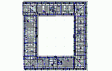 Building floor plan surveys – Prokop Holy Barracks in Terezin - roof truss plan