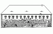 Measured building surveys - drawing DWG – The Castle in Teplice - elevation