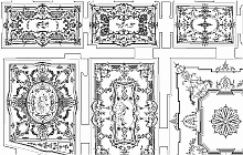 Measured building surveys – The Nostic Palace in Prague – ceiling stucco decoration - floor plan done using photogrammetry tec