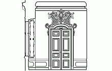 Measured building surveys – The Nostic Palace in Prague – interior elevation