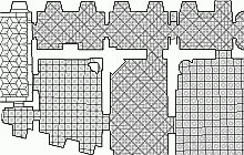 Measured building surveys – The Nostic Palace in Prague – parquet floor plan