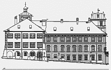 Measured building surveys - AutoCAD drawing – The Tuscany Palace in Prague – elevation