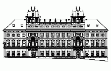 Measured building surveys - AutoCAD drawing – The Tuscany Palace in Prague – main elevation