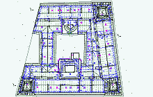Measured building surveys - AutoCAD drawing – The Lažansky Palace in Prague – roof truss plan