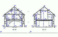 STAVEBNÍ ZAMĚŘENÍ SVISLÉHO ŘEZU HOSPODÁŘSKÉ BUDOVY