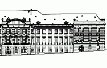 ZAMĚŘENÍ SOUČASNÉHO STAVU FASÁD - výkresy AutoCAD - PRAHA 1, LICHTENŠTEJNSKÝ PALÁC