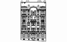 FOTOGRAMMETRICKÉ ZAMĚŘENÍ FASÁDY - výkresy AutoCAD - PRAHA 2, ITALSKÁ