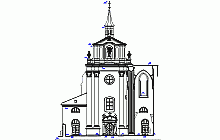 GEODETICKÉ ZAMĚŘENÍ FASÁDY KOSTELA SV. PROKOPA - KLÁŠTER SÁZAVA